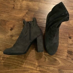 Gray booties